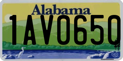 AL license plate 1AV0650