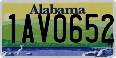 AL license plate 1AV0652