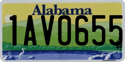 AL license plate 1AV0655