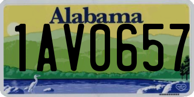 AL license plate 1AV0657
