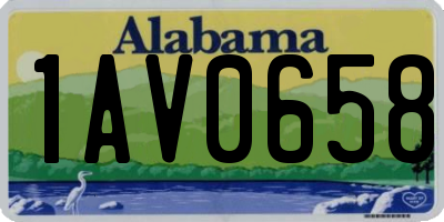AL license plate 1AV0658