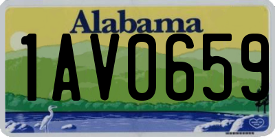 AL license plate 1AV0659