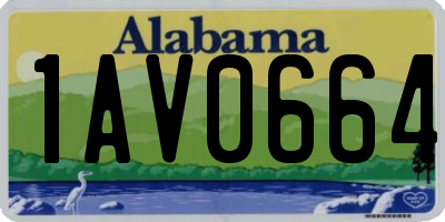 AL license plate 1AV0664
