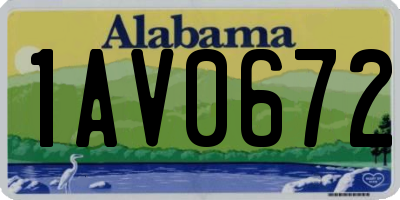 AL license plate 1AV0672