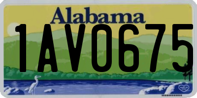 AL license plate 1AV0675