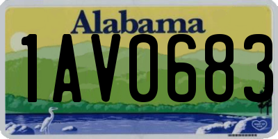 AL license plate 1AV0683