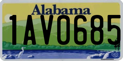 AL license plate 1AV0685