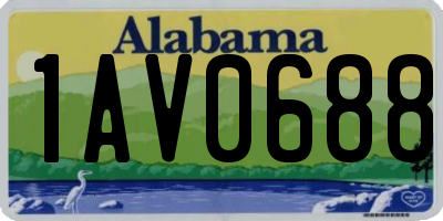 AL license plate 1AV0688