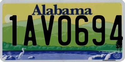 AL license plate 1AV0694