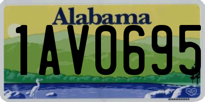 AL license plate 1AV0695