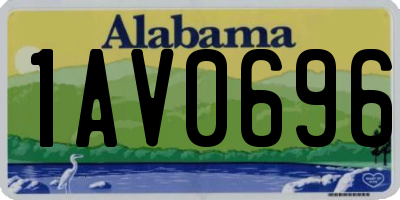 AL license plate 1AV0696