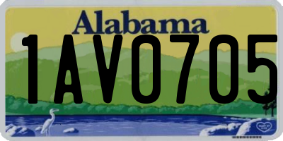 AL license plate 1AV0705