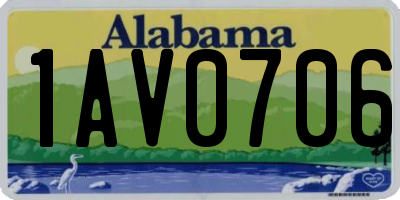 AL license plate 1AV0706