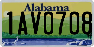 AL license plate 1AV0708