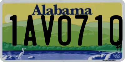 AL license plate 1AV0710