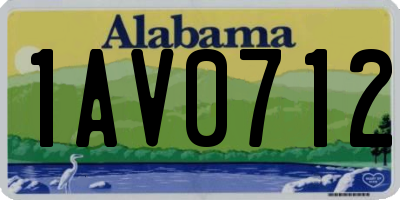 AL license plate 1AV0712