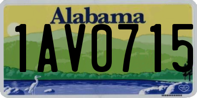 AL license plate 1AV0715
