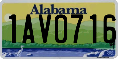 AL license plate 1AV0716