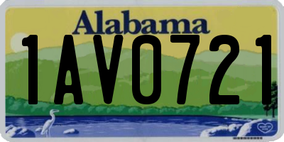 AL license plate 1AV0721