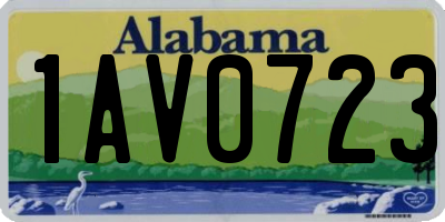 AL license plate 1AV0723