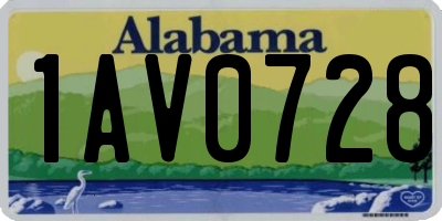 AL license plate 1AV0728