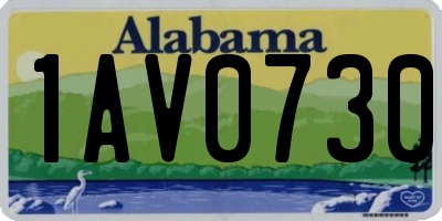 AL license plate 1AV0730