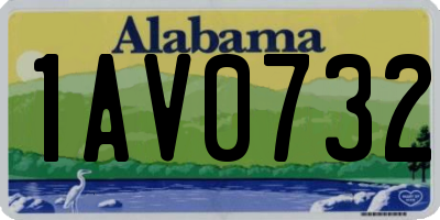 AL license plate 1AV0732