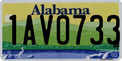 AL license plate 1AV0733