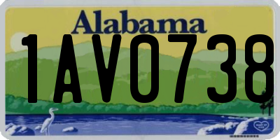 AL license plate 1AV0738