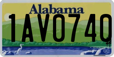 AL license plate 1AV0740