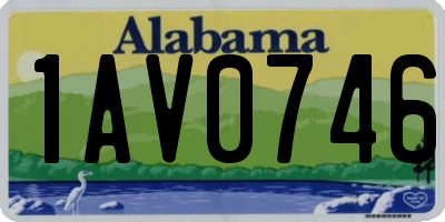 AL license plate 1AV0746