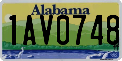 AL license plate 1AV0748