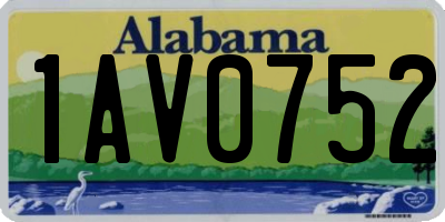 AL license plate 1AV0752