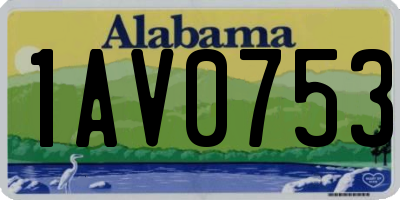 AL license plate 1AV0753