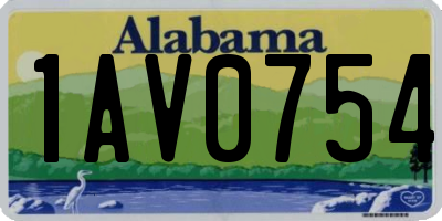 AL license plate 1AV0754