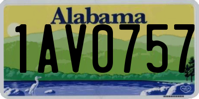 AL license plate 1AV0757