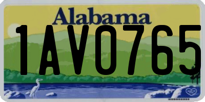 AL license plate 1AV0765