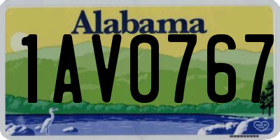 AL license plate 1AV0767