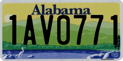 AL license plate 1AV0771