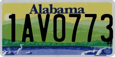 AL license plate 1AV0773