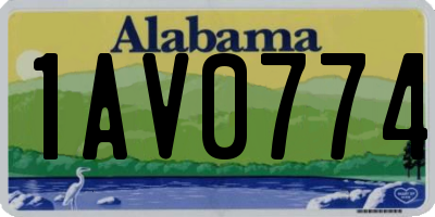 AL license plate 1AV0774