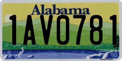 AL license plate 1AV0781