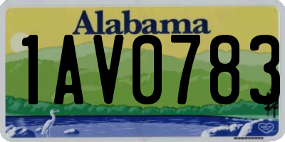 AL license plate 1AV0783