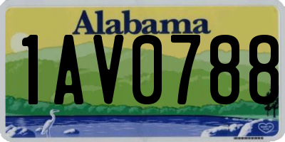 AL license plate 1AV0788
