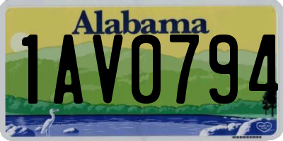 AL license plate 1AV0794