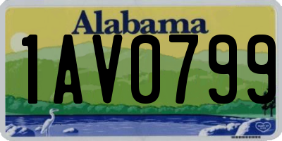 AL license plate 1AV0799