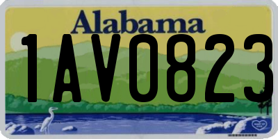AL license plate 1AV0823