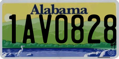 AL license plate 1AV0828