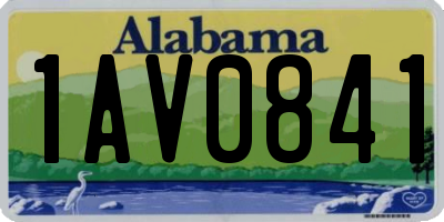 AL license plate 1AV0841