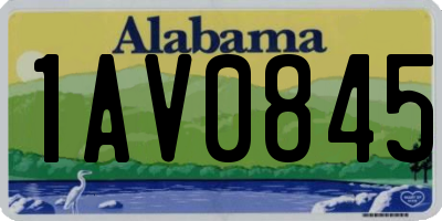 AL license plate 1AV0845